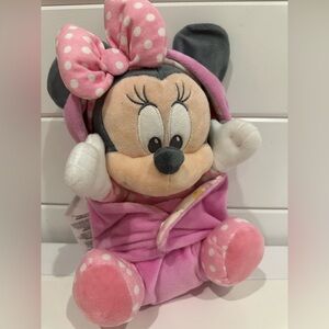 Minnie Mouse plush toy with reversible blanket from Disney World